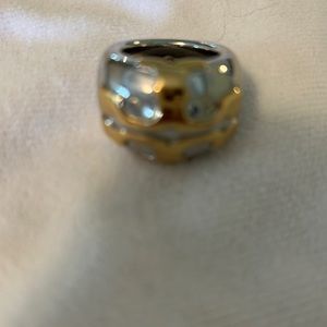 Tory Burch stacked logo ring